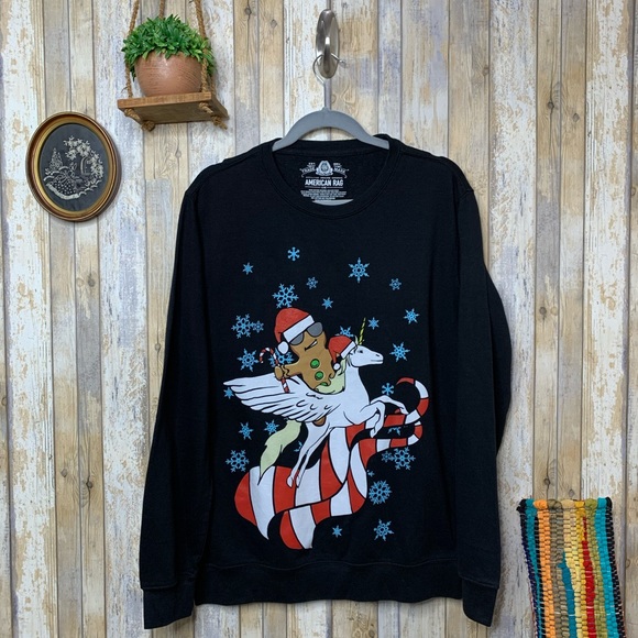 American Rag Other - Amer. Rag Gingerbread Unicorn Christmas Sweater